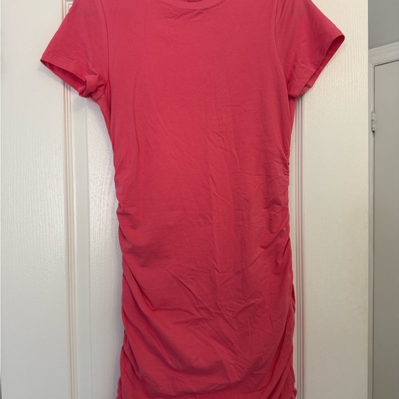 Simons Red Ruched Mini Dress - Picture 1 of 1